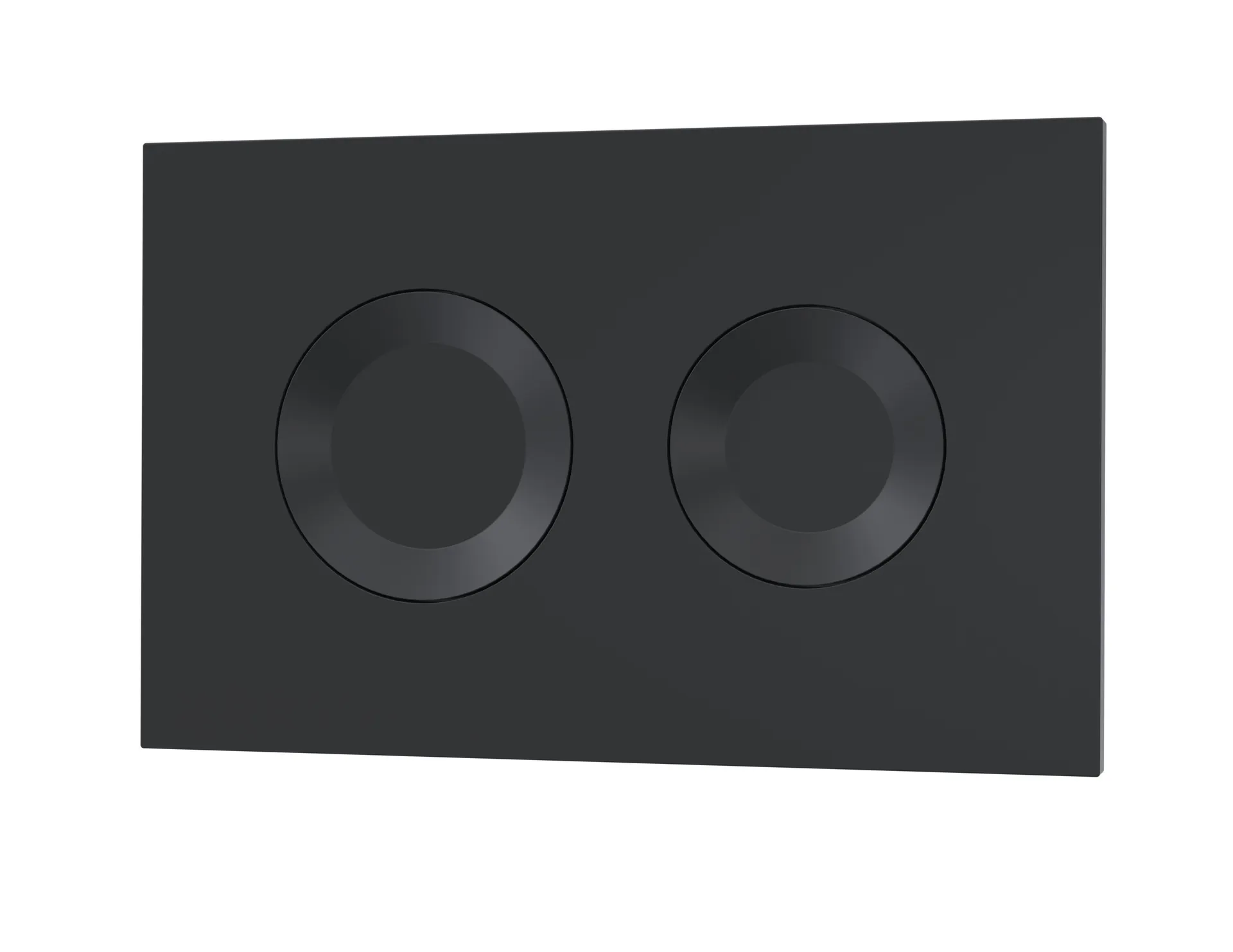nuielux | nuie lux Round Black Dual Flush Push Button